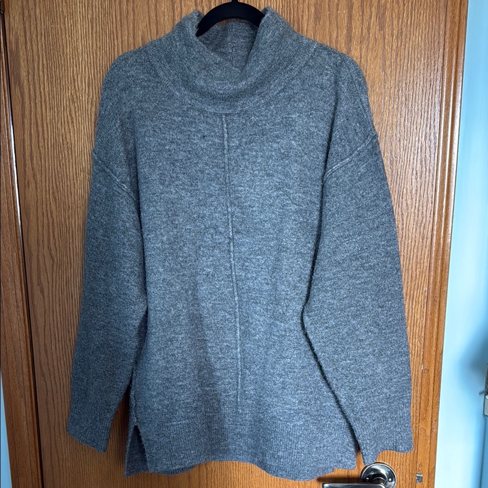 Cozy Gray Turtleneck Sweater